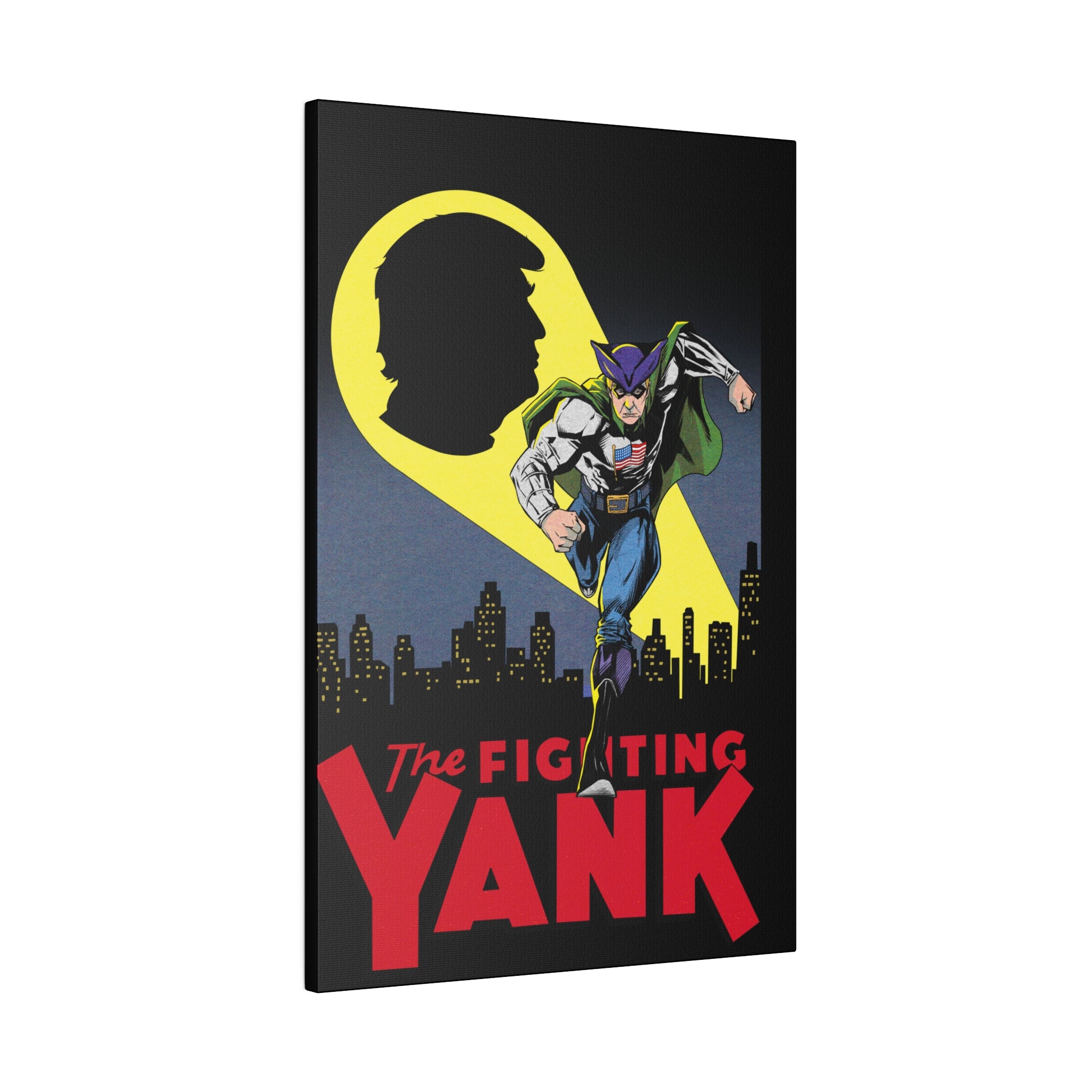 The Fighting Yank City Skyline by Declaration Matte Canvas, Stretched, 0.75"
