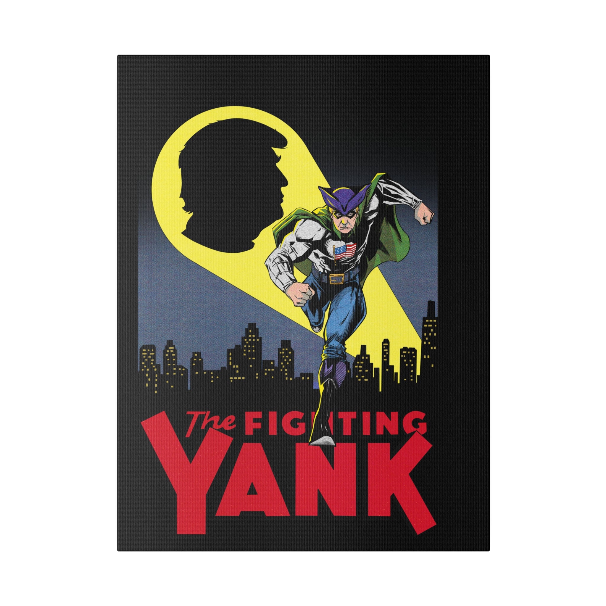 The Fighting Yank City Skyline by Declaration Matte Canvas, Stretched, 0.75"