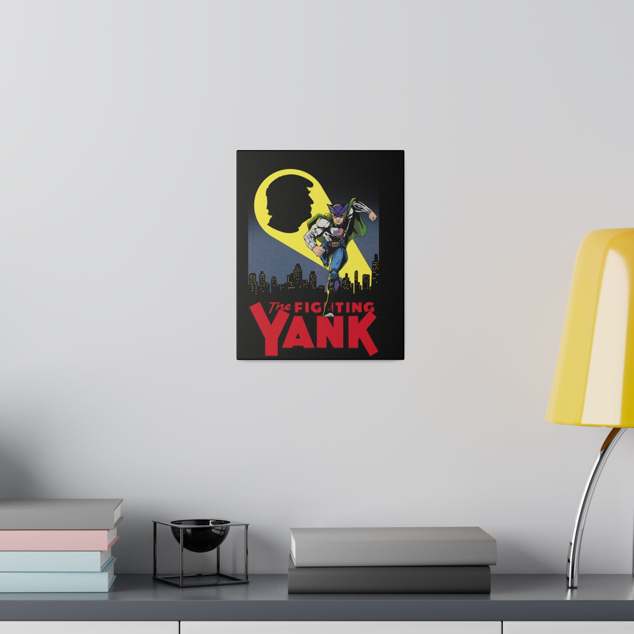 The Fighting Yank City Skyline by Declaration Matte Canvas, Stretched, 0.75"