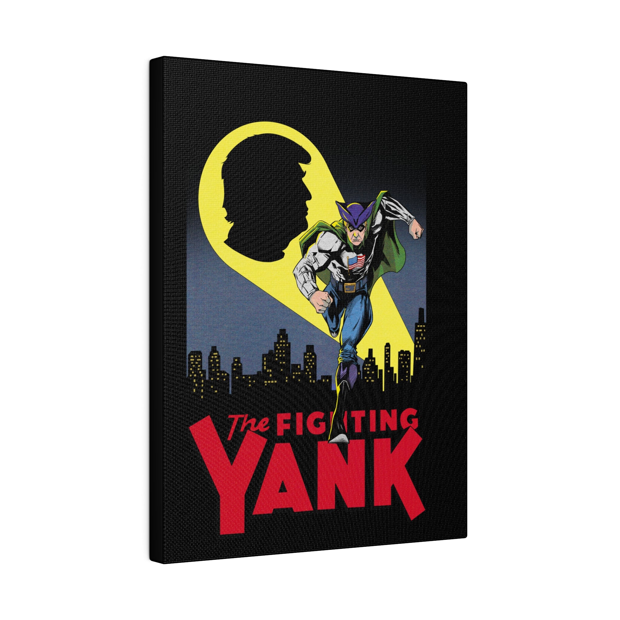The Fighting Yank City Skyline by Declaration Matte Canvas, Stretched, 0.75"