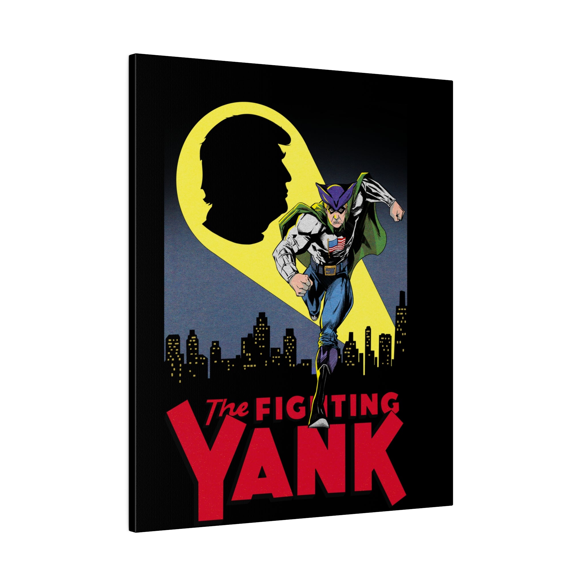 The Fighting Yank City Skyline by Declaration Matte Canvas, Stretched, 0.75"