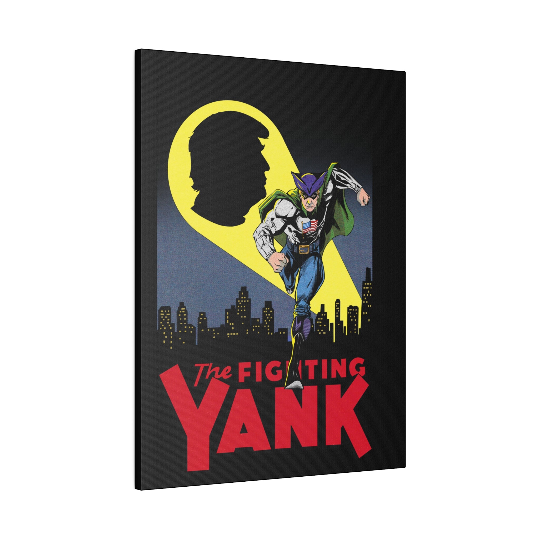 The Fighting Yank City Skyline by Declaration Matte Canvas, Stretched, 0.75"