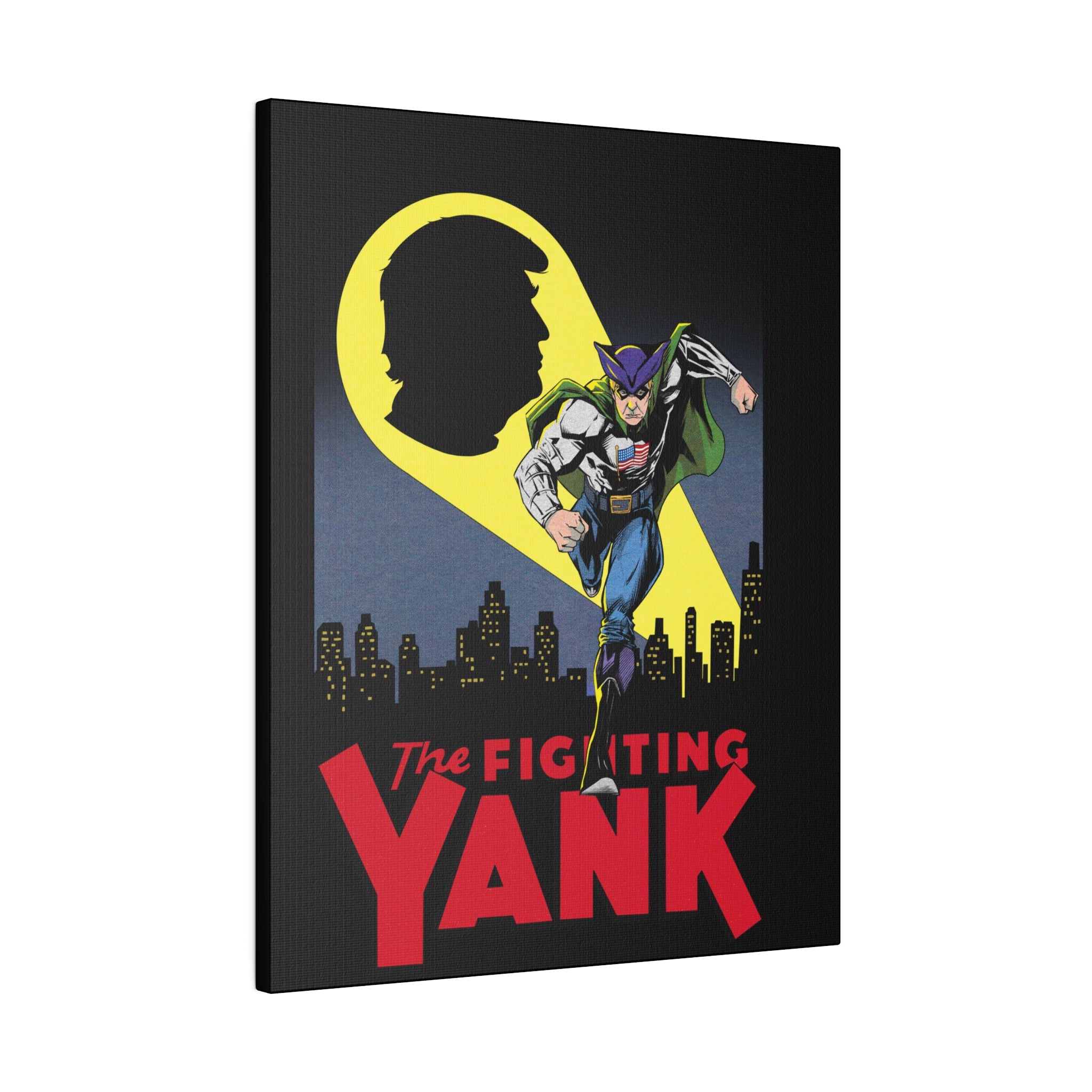 The Fighting Yank City Skyline by Declaration Matte Canvas, Stretched, 0.75