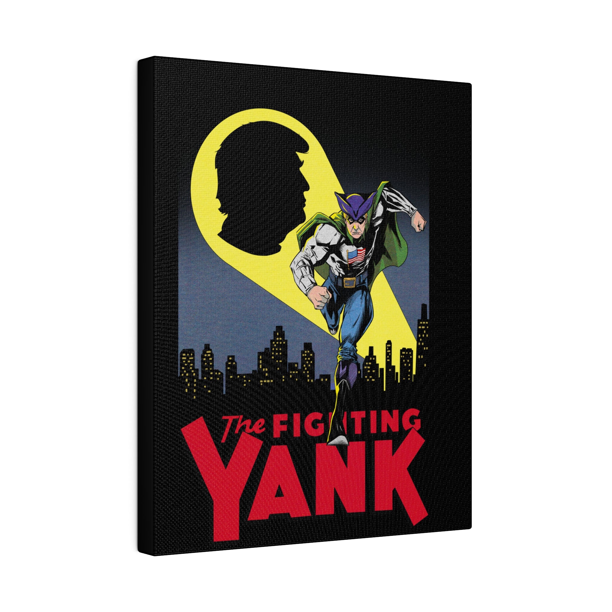 The Fighting Yank City Skyline by Declaration Matte Canvas, Stretched, 0.75