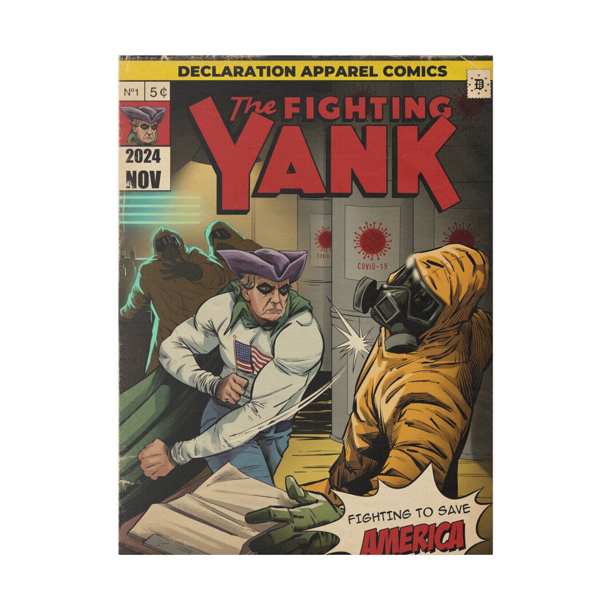 The Fighting Yank Covid Lab Canvas