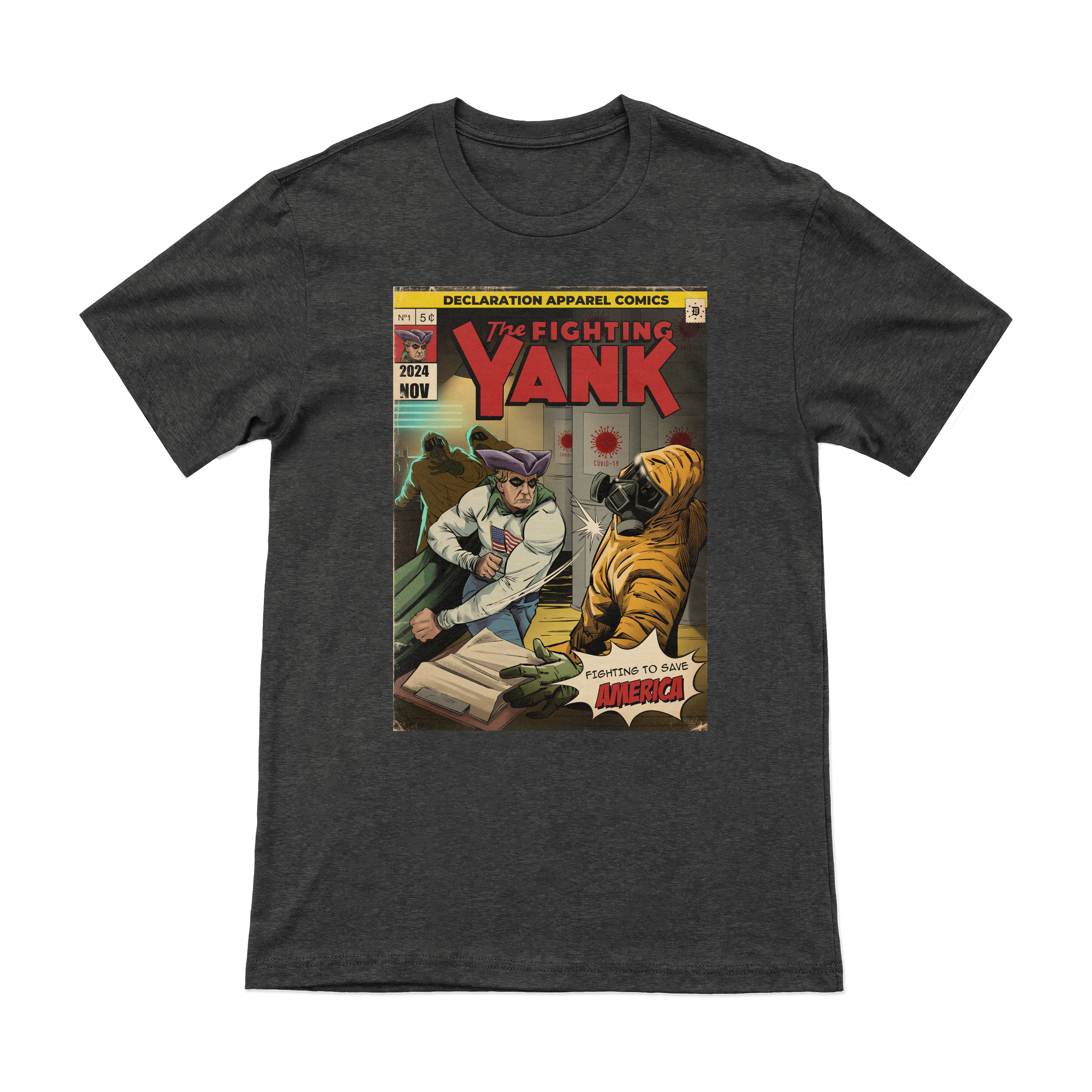 The Fighting Yank – Covid Lab (Retro) Tee