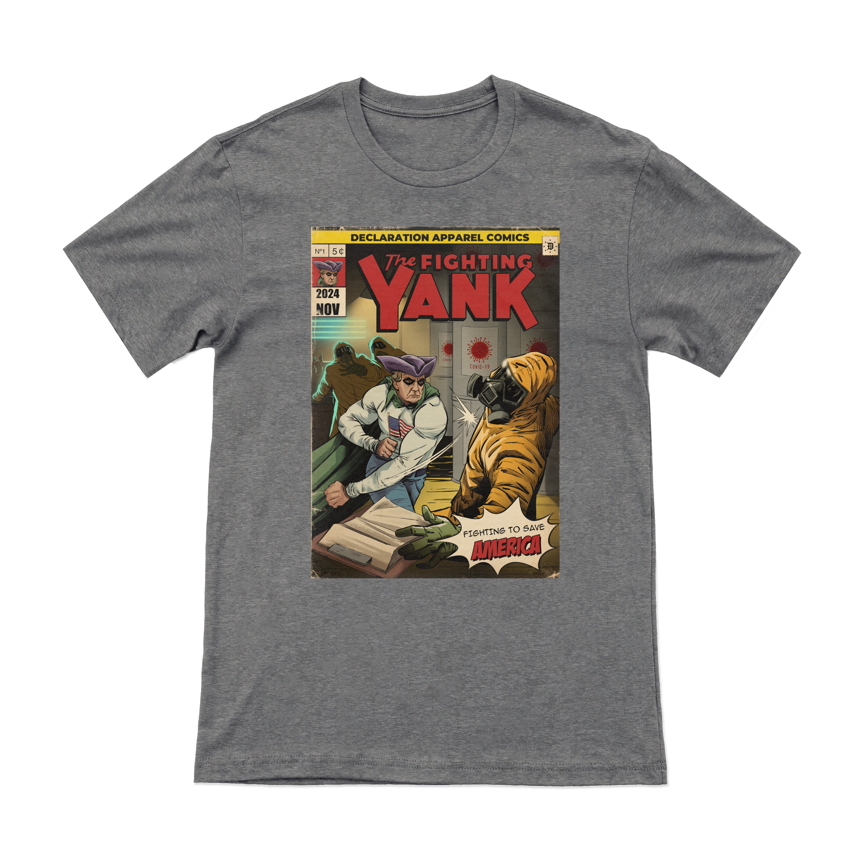 The Fighting Yank – Covid Lab (Retro) Tee