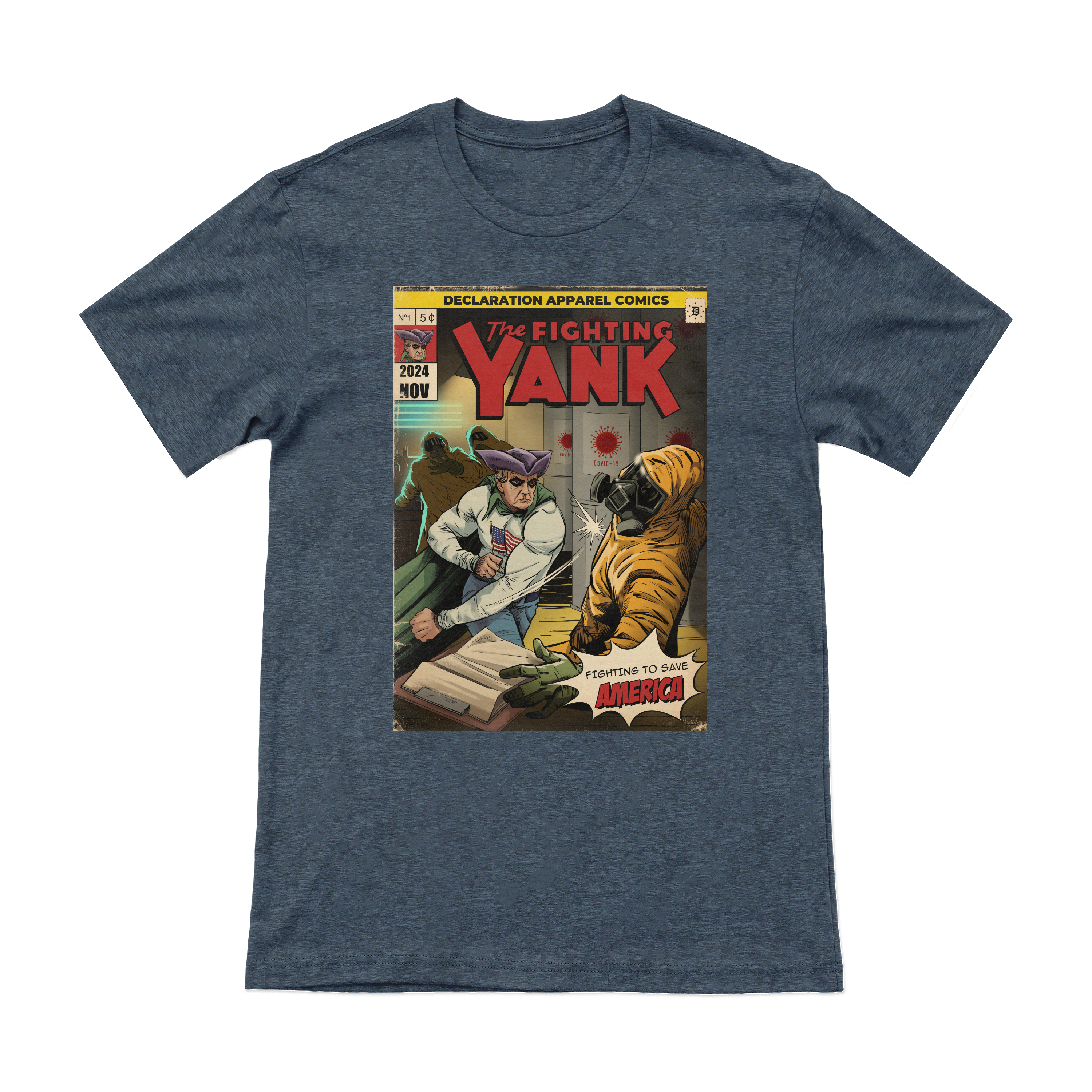 The Fighting Yank – Covid Lab (Retro) Tee