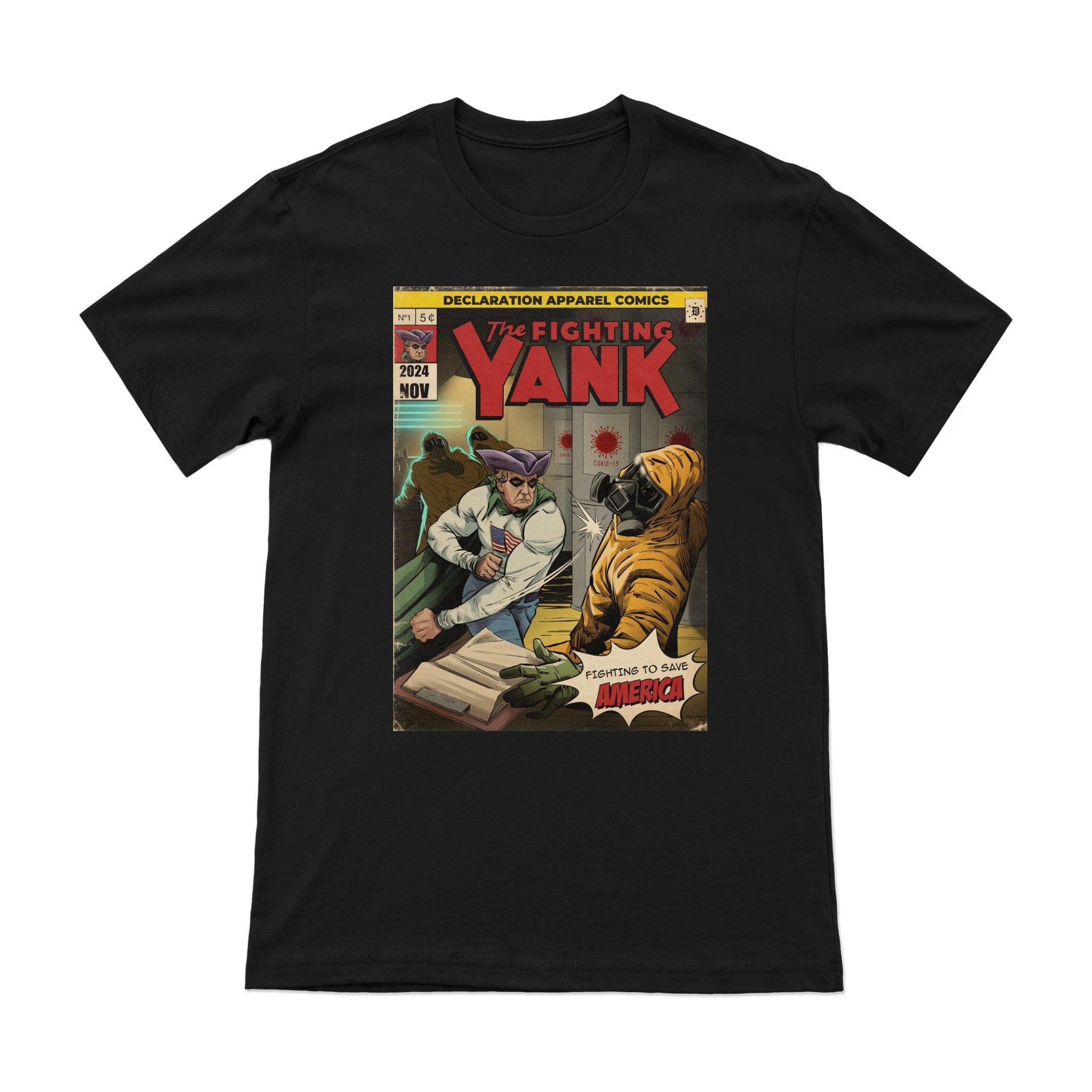 The Fighting Yank – Covid Lab (Retro) Tee