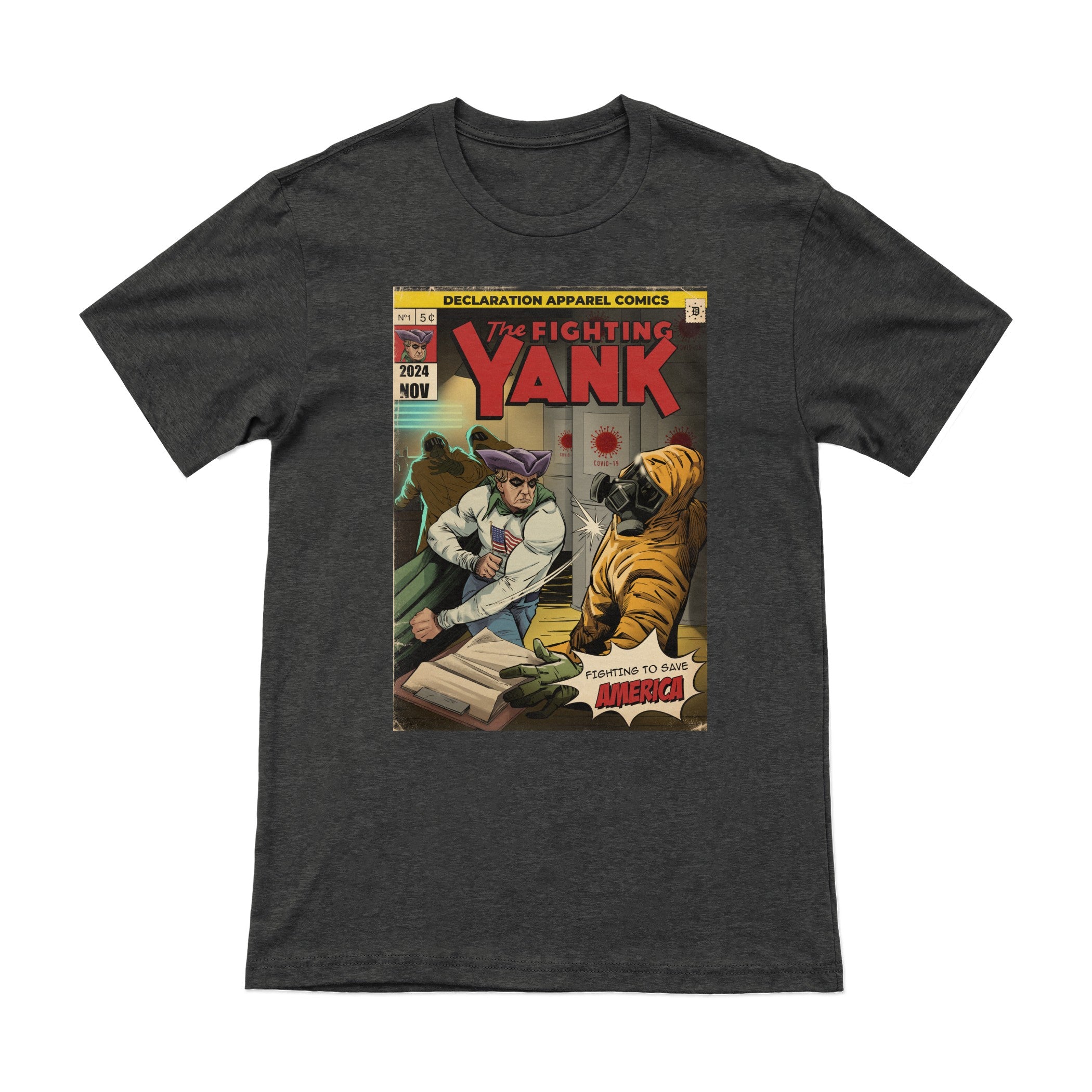 The Fighting Yank – Covid Lab (Retro) Tee