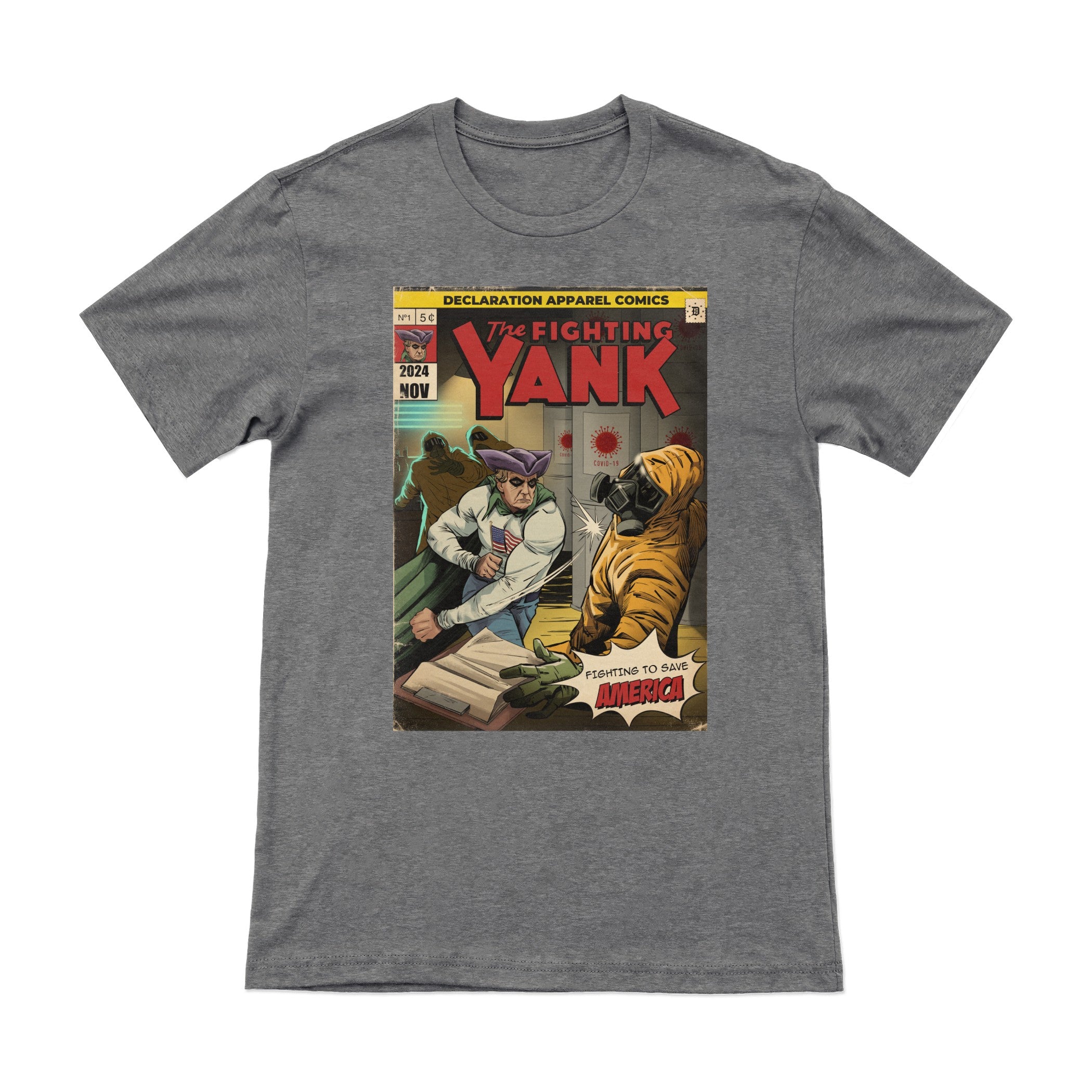 The Fighting Yank – Covid Lab (Retro) Tee