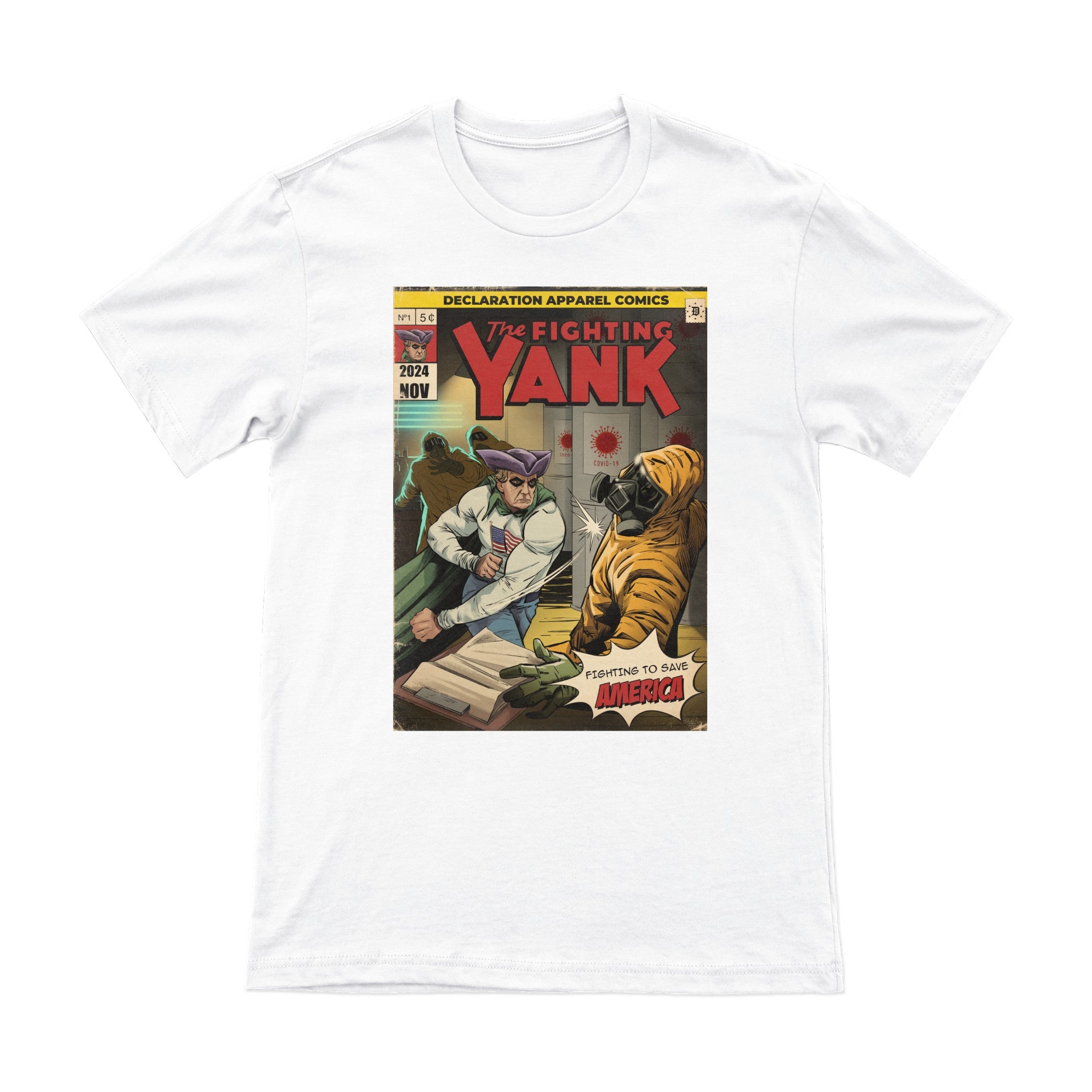 The Fighting Yank – Covid Lab (Retro) Tee