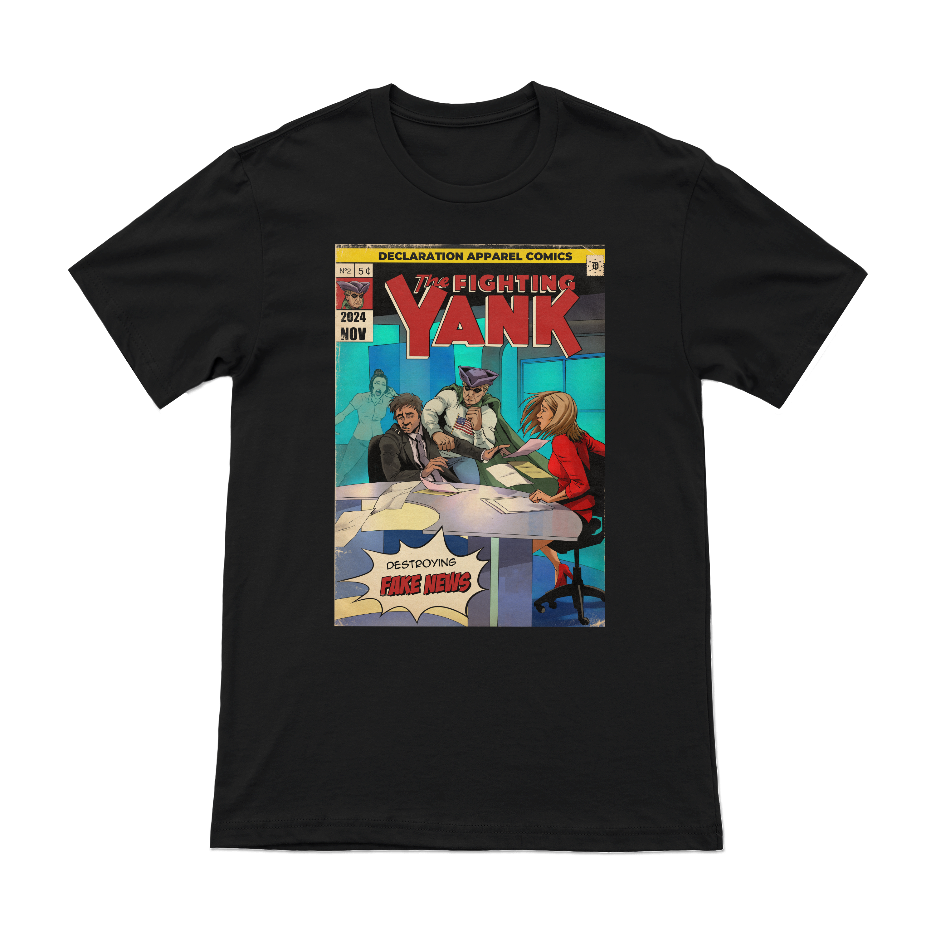 The Fighting Yank – Fake News (Retro) Tee