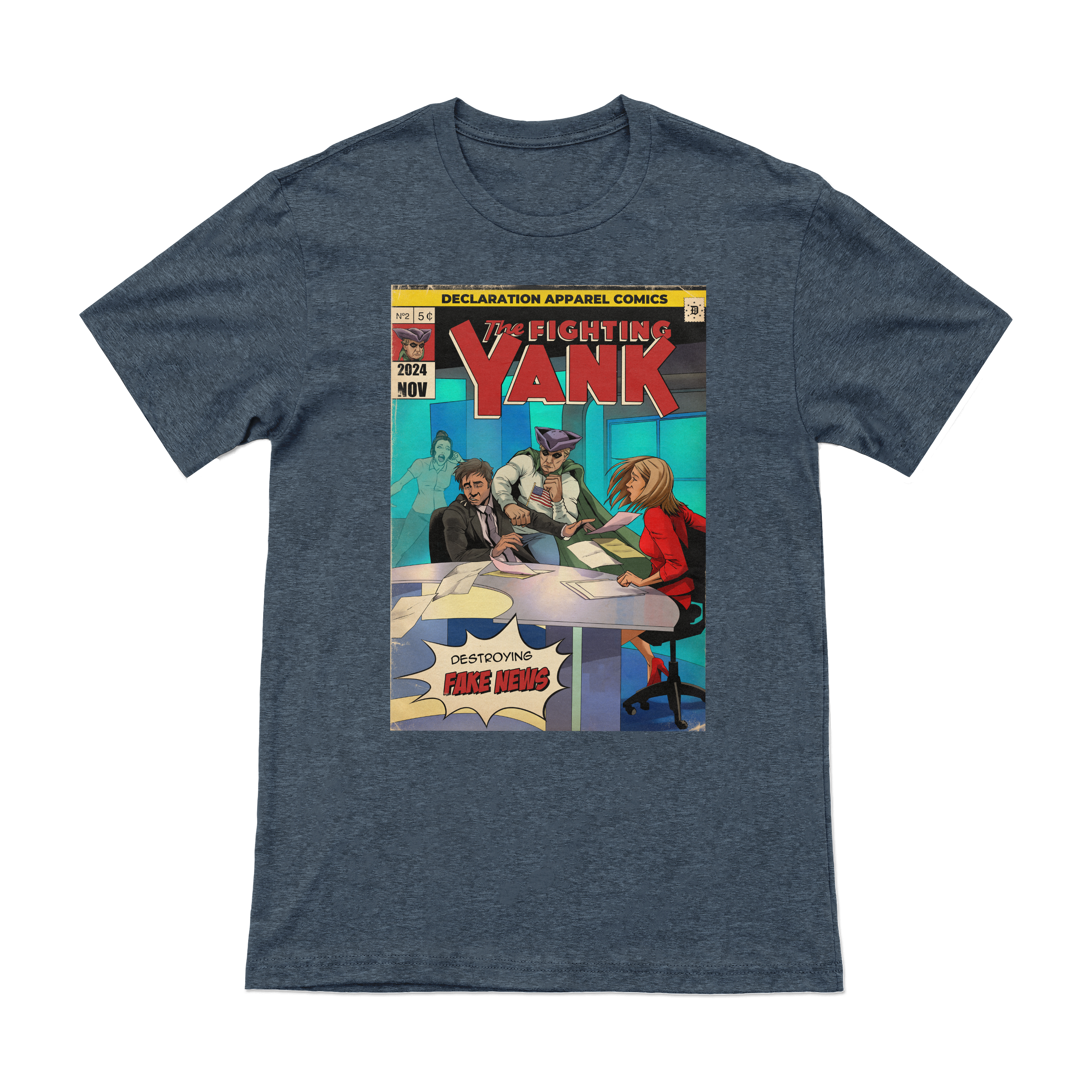 The Fighting Yank – Fake News (Retro) Tee