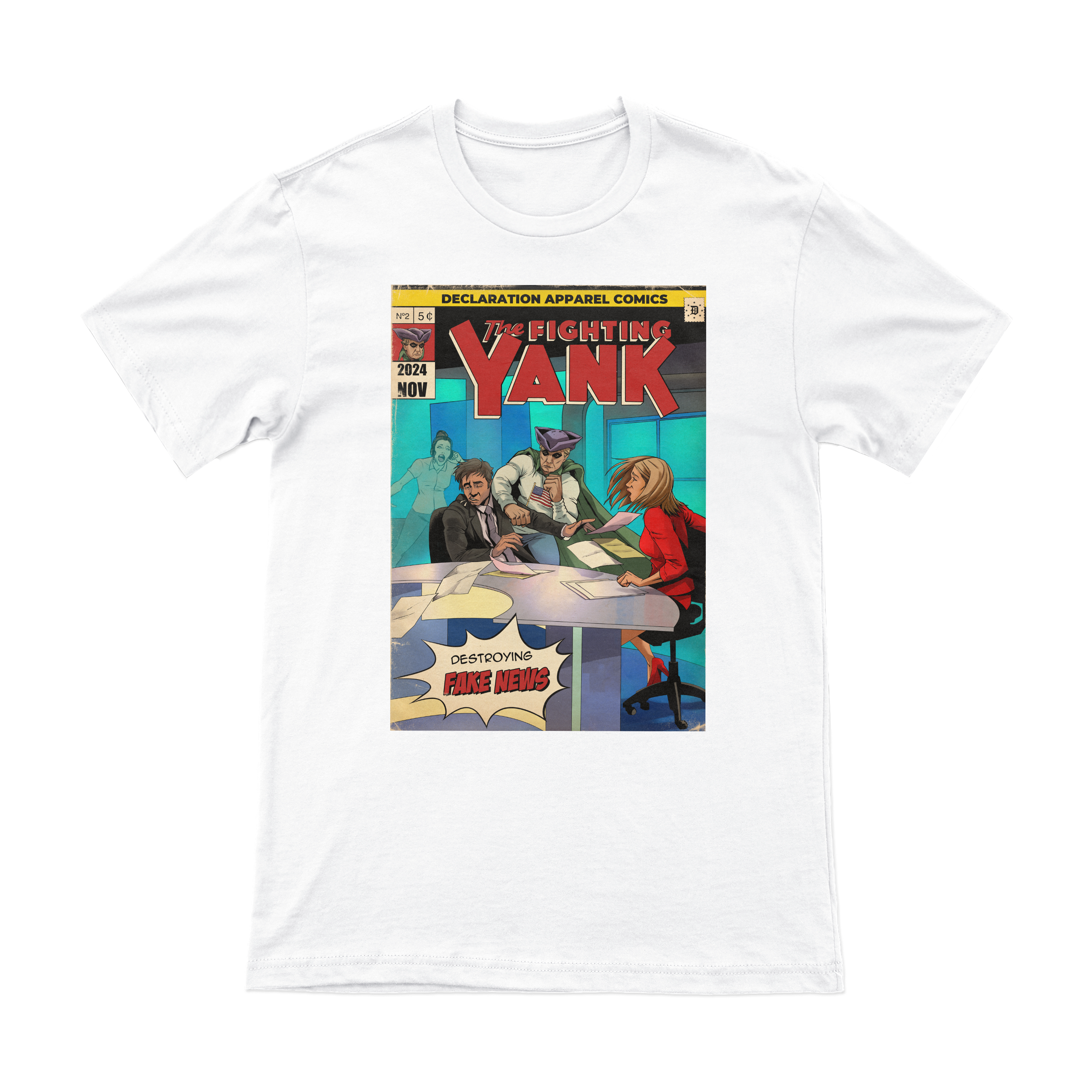 The Fighting Yank – Fake News (Retro) Tee